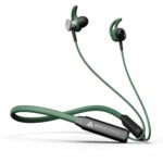 Boult Audio Fxcharge Bluetooth Earphones With 32H Playtime, Dual Pairing Neckband, Zen™ Enc Mic, Type-C Fast Charging (5Mins=7.5Hrs), Biggest 14.2Mm Bass Driver Ipx5 Premium Silicone Neck Band (Green)