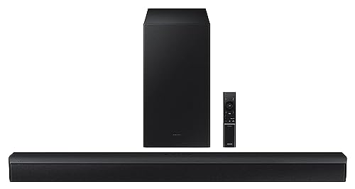 Samsung Soundbar (Hw-C45E/Xl) 2.1 Channel, 300W, Dolby Digital, 3 Speakers, Wireless Subwoofer, Bluetooth Enabled And Dts Virtual X Experience Sound (Black)