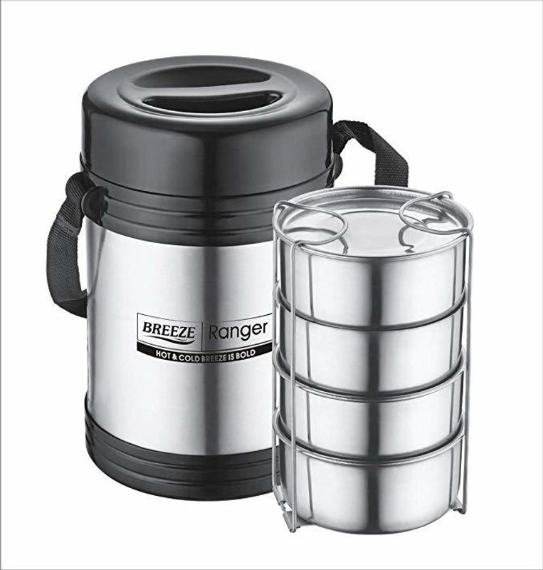 Breeze Ranzer 4 4 Containers Lunch Box(1000 Ml, Thermoware)