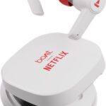 Boat Airdopes 411Anc Netflix Edition With Active Noise Cancellation & 20 Hrs Playback Bluetooth(White, True Wireless)