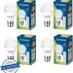 Crompton 9 W Basic Standard B22 Led Bulb(White, Pack Of 4)
