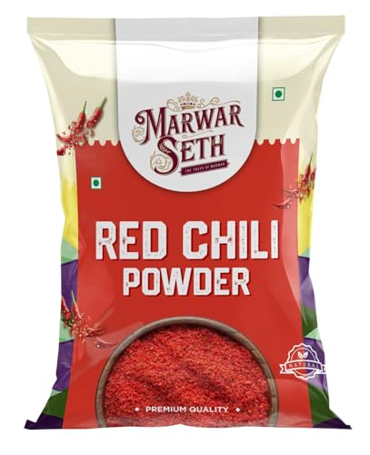 Marwar Seth Red Chilli Powder 1Kg | Hand Ground | Preservative Free | Rich In Essential Oil | Natural | Chemical Free (1 Kg)