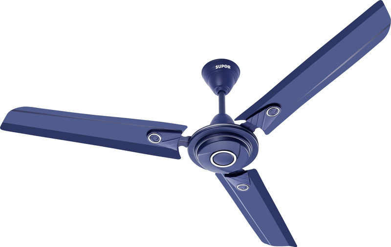 Super Appliances Fantom 1 Star 1200 Mm 3 Blade Ceiling Fan(Energy Saving | S Blue | Pack Of 1)