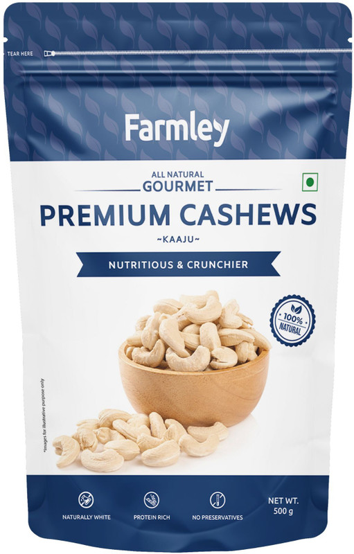 Farmley Premium (Kaju) Cashews(1 X 500 G)
