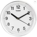 Kadio Analog 20 Cm X 20 Cm Wall Clock (White, With Glass, Standard)