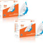 Orient Electric Moonlite 6W Recess Downlighter – Warm White, Pack Of 2 Downlighter Ceiling Lamp(White)