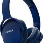 Triggr Trinity 2 With Dual Pairing, Enc, Fast Charge, 50H Battery, Rubber Finish, V5.3 Bluetooth(Cobalt Blue, On The Ear)