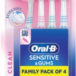 Oral-B Precision Clean Sensitive,Pack Of 4, Gentle On Gums Extra Soft Toothbrush(Pack Of 4)