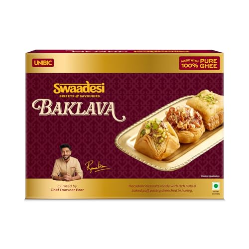 Unibic Swaadesi Assorted Baklava Box | 200 Gm| Gift Box