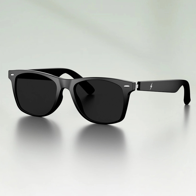 Fire-Boltt Fire-Lens Dune Smart Glasses | Bluetooth Audio | Hands-Free Calls | Voice Assistant(Smart Glasses, Jet Black)