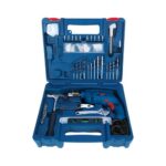 Bosch Professional Gsb 500 Re Corded-Electric Drill Tool Set, 10 Mm, 500 Watt, 1 Year Warranty, Blue (100 Pcs Accessory Set)