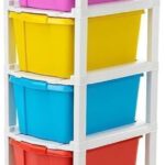 J K International 6 Compartments Plastic Modular Drawer System For Home, Office(Multicolor)