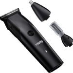 Misfit Groom 100 3-In-1 Trimmer 120 Min  Runtime 5 Length Settings(Black)