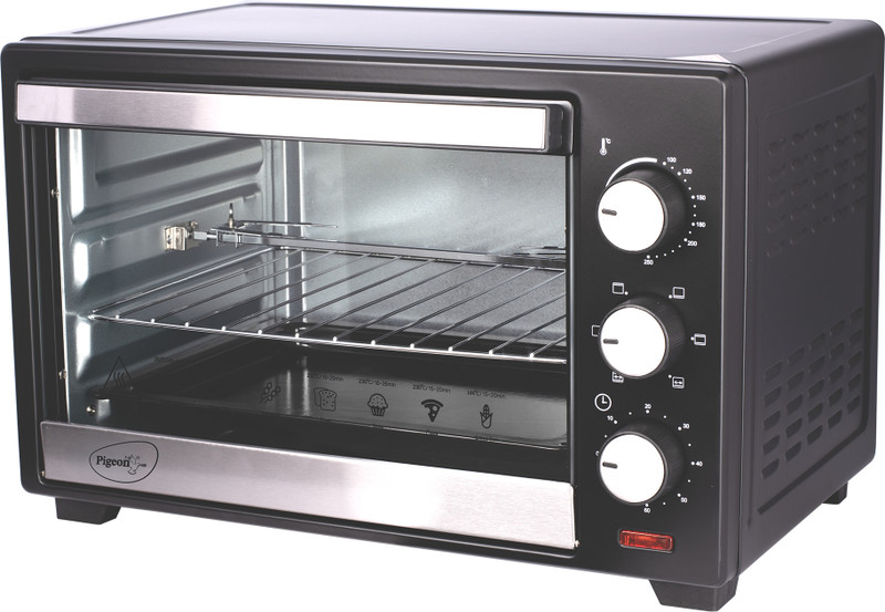 Pigeon 25-Litre With Rotisserie Oven Toaster Grill (Otg)(Hana Code – 19003847 & 14347-M, Black)