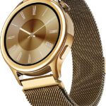 Boat Enigma Daze Women’S Luxury Watch W/ Sos Location Tracker & 1.3”(3.3 Cm) Screen Smartwatch(Metallic Gold Strap, Free Size)