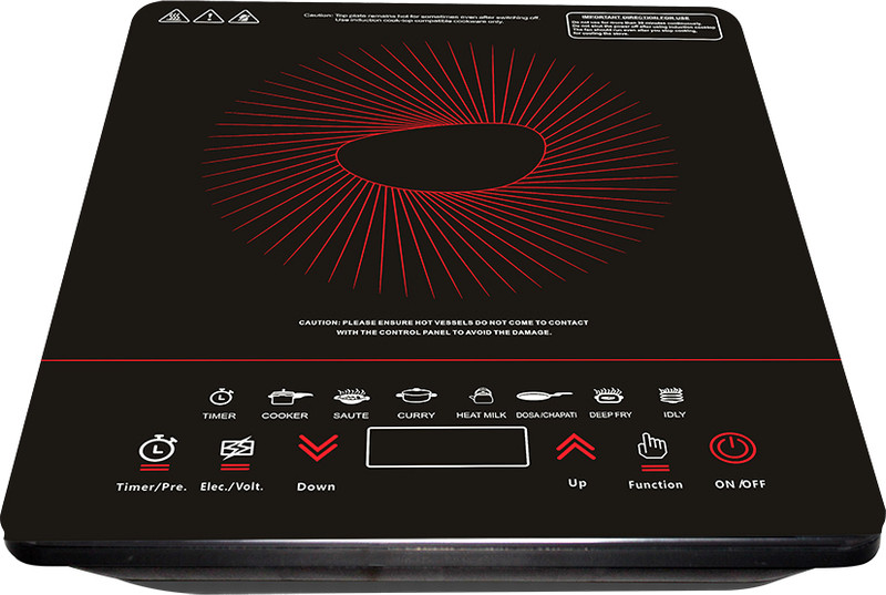 Pigeon 1800 W Induction Cooktop Touch Panel(Black, Quick Commerce)