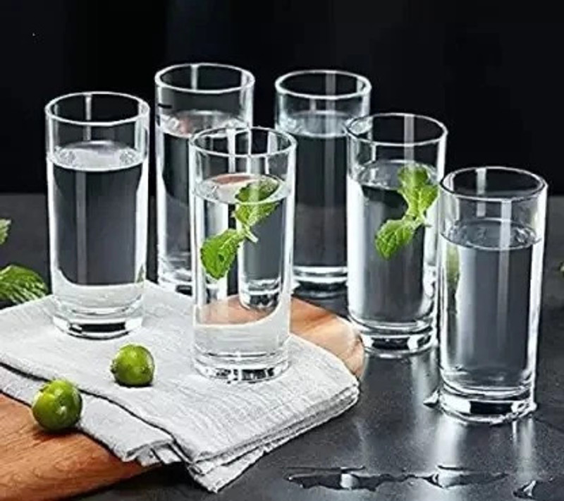 Crockware (Pack Of 6) Cw-Hib04/6 Glass Set Water/Juice Glass(220 Ml, Glass, Clear)
