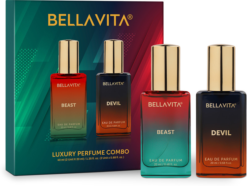 Bellavita Beast Perfume & Devil Fever Perfume Combo|2X20Ml|With Fruity & Woody Notes| Eau De Parfum – 40 Ml(For Men & Women)