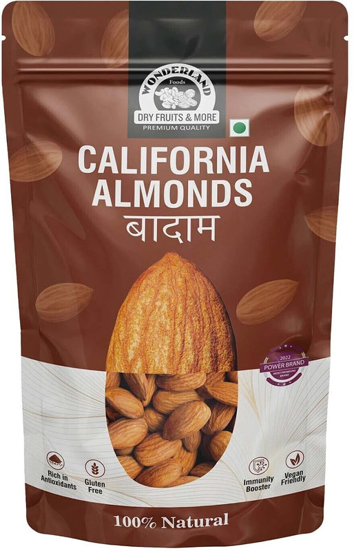 Wonderland Foods Premium California Almonds(1 X 400 G)