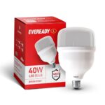Eveready 40W Led Hammer Bulb With E27 Base, High Cri, 4Kv Surge Protection, Energy Efficient & Long Life – Warm White Light (3000K) For Home & Commercial Use, Pack Of 1