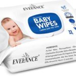 Evelance Caring Baby Wet Wipes With Lid & Aloe Vera Extract,72 Pcs
