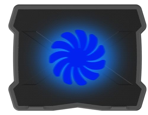 Geonix Gxclpb01 Laptop Cooling Stand With 125Mm Fan, Silent Operation, Led Light, Supports Up To 15.6 Inch Laptops And Retractable Stand, 1 Year Warranty.