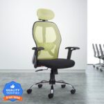 Cellbell Taurus C100 Lite High Back Comfortable Mesh Office Arm Chair(Green, Optional Installation Available)