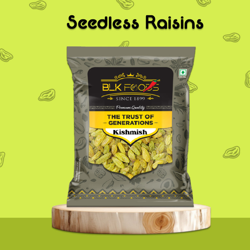 Blk Foods 500G Daily Kishmish Raisins(1 X 500 G)