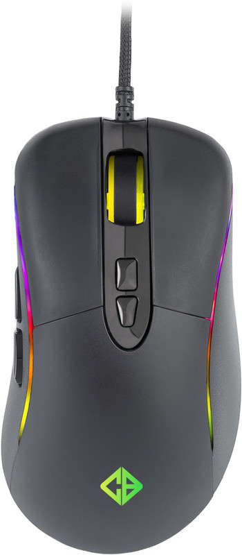 Cosmic Byte Alpha 5000Dpi 7 Buttons, Pmw3325 Sensor, Spectra Rgb Wired Ambidextrous Optical Gaming Mouse(Usb 2.0, Black)