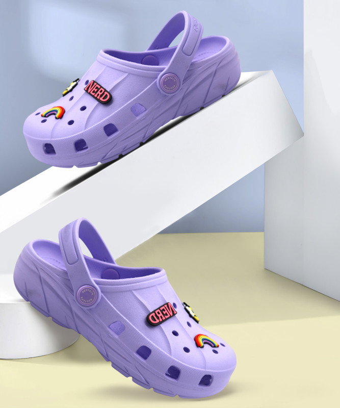 Red Tape Boys Sling Back Clogs(Purple , 10 – 11 Years)