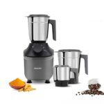 Philips Hl7770/00 Mixer Grinder, 800 Watt Powerful Motor, 3 Jars, Microgrind Technology : Grind Even 1 Pepper; Choose Coarse, Fine, Or Superfine For Perfect Textures Every Time