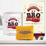 Jhingalala Designer Jrm-10236 Assorted Rakhi, Greeting Card, Mug, Chawal Roli Pack Set(Raksha Bandhan Combo Gift Pack For Brother)