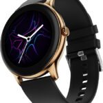 Fire-Boltt Ninja Talk 35.3Mm (1.39) Round Bluetooth Calling Metal Body,120 Sports Modes Smartwatch(Gold Black Strap, Free Size)