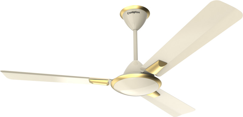 Crompton Hs Aura Classic 1 Star 1200 Mm 3 Blade Ceiling Fan(Beige, Gold | Pack Of 1)