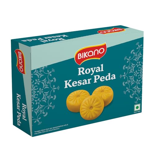 Bikano Kesar Peda 200G | Traditional Indian Sweet With Saffron & Cardamom | Rich & Creamy Mithai | Perfect For Festive Gifting & Celebrations