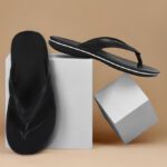 Paragon Men Evk1129G Flip Flops For Men | Easy Washable | Lightweight Slipper | Comfortable Flip Flops(Black , 8)