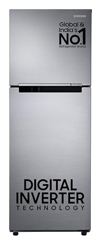 Samsung 236 L, 3 Star, Digital Inverter, Frost Free Double Door Refrigerator (Rt28C3053S8/Hl, Silver, Elegant Inox)