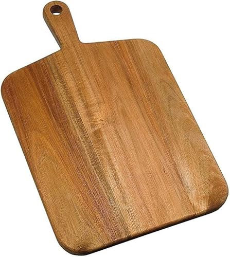 Varsha Furniture Bamboo Wood Chopping Board For Kitchen|Mom,Wife Gift|Cutting Board For Kitchen|Rectangular Cutting Board|Wooden Serving Board|Pizza Platter (Length 18Inch Width 10.5 Inch)