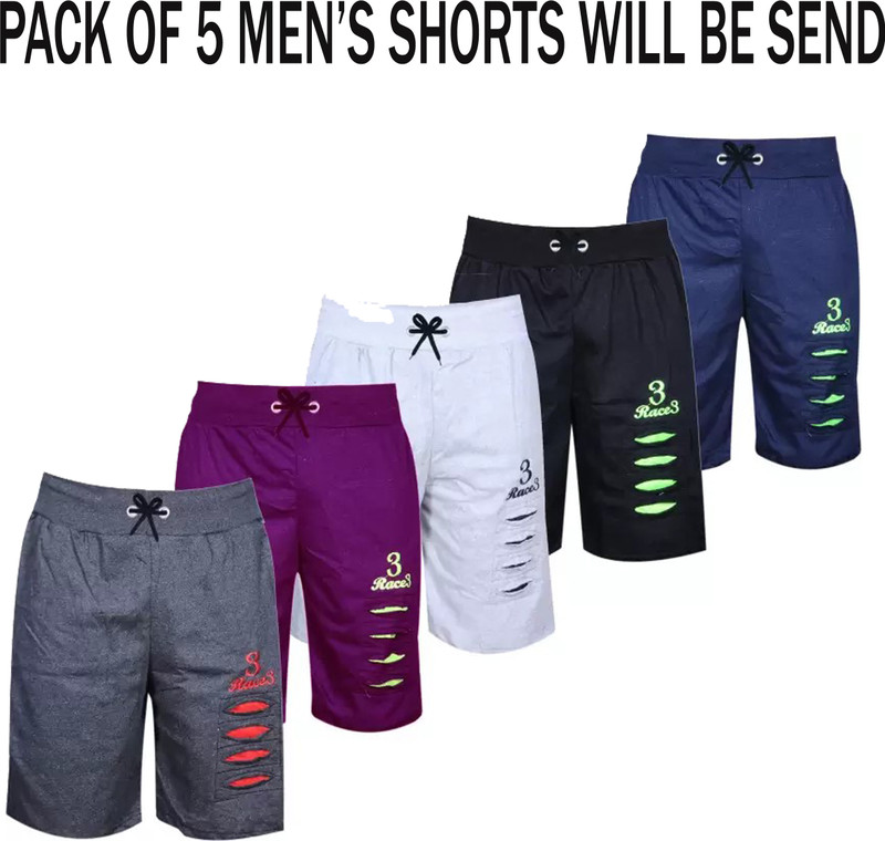 Cute Trend Printed Men Multicolor Basic Shorts