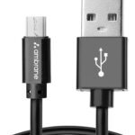 Ambrane Micro Usb Cable 3 A 1 M Acm-1 1M(Compatible With Tablets, Mobiles, Black, One Cable)