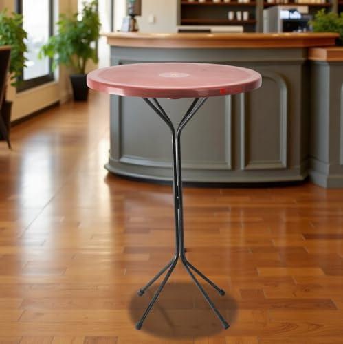 Tarun Gramudyog Stylish Home Office Restaurant Dining Table Easily Foldable And Light Weight Table (1, Red, For Standing Person)