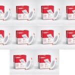 Everady 8W Downlight For Junction Box Round | 6500K Lumen |3 Inch Cutout, 22Mm Height | High Voltage Protection Upto 4Kv | Pack Of 10