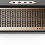 Boult Retroamp X40 Dual Drivers, 40W Power, 10H Battery, Classic Rugged Leather, 5.3V 40 W Bluetooth Home Audio Speaker(Vintage Gold, Stereo Channel)