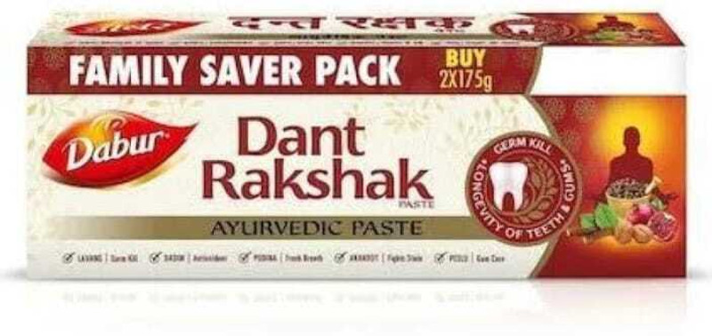 Dabur Dant Rakshak | Ayurvedic Herbal & Longevity Of Teeth 350Gm Toothpaste(350 G)