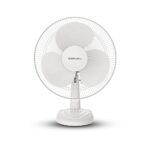 Bajaj Frore Neo Table Fan 400 Mm | Table Fans For Home & Office | Aerodynamically Balanced Blades | 100% Copper Motor | High Air Delivery | 3-Speed Control | 2-Yrs Warranty 【White】
