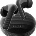 Boult W35 With 48 Hrs Battery Life,4 Mic Enc, Wavy Shell Design, Lowest Latency, 5.4V Bluetooth(Black, True Wireless)