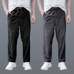 Gibbonte Relaxed Men Black, Grey Trousers