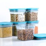 Shoptool Plastic Grocery Container  – 600 Ml(Pack Of 6, Blue)