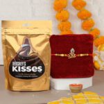 Tied Ribbons Rakhi Gift For Brother With Chocolate Combo – 2 Brother Rakhi And Chocolate Assorted Gift Box(Multicolor)