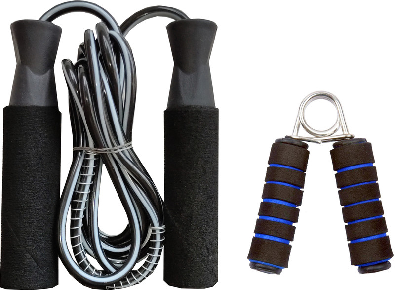 Victory Best Fitness Combo Skipping Rope And Soft Hand Grip Fitness Accessory Kit Kit